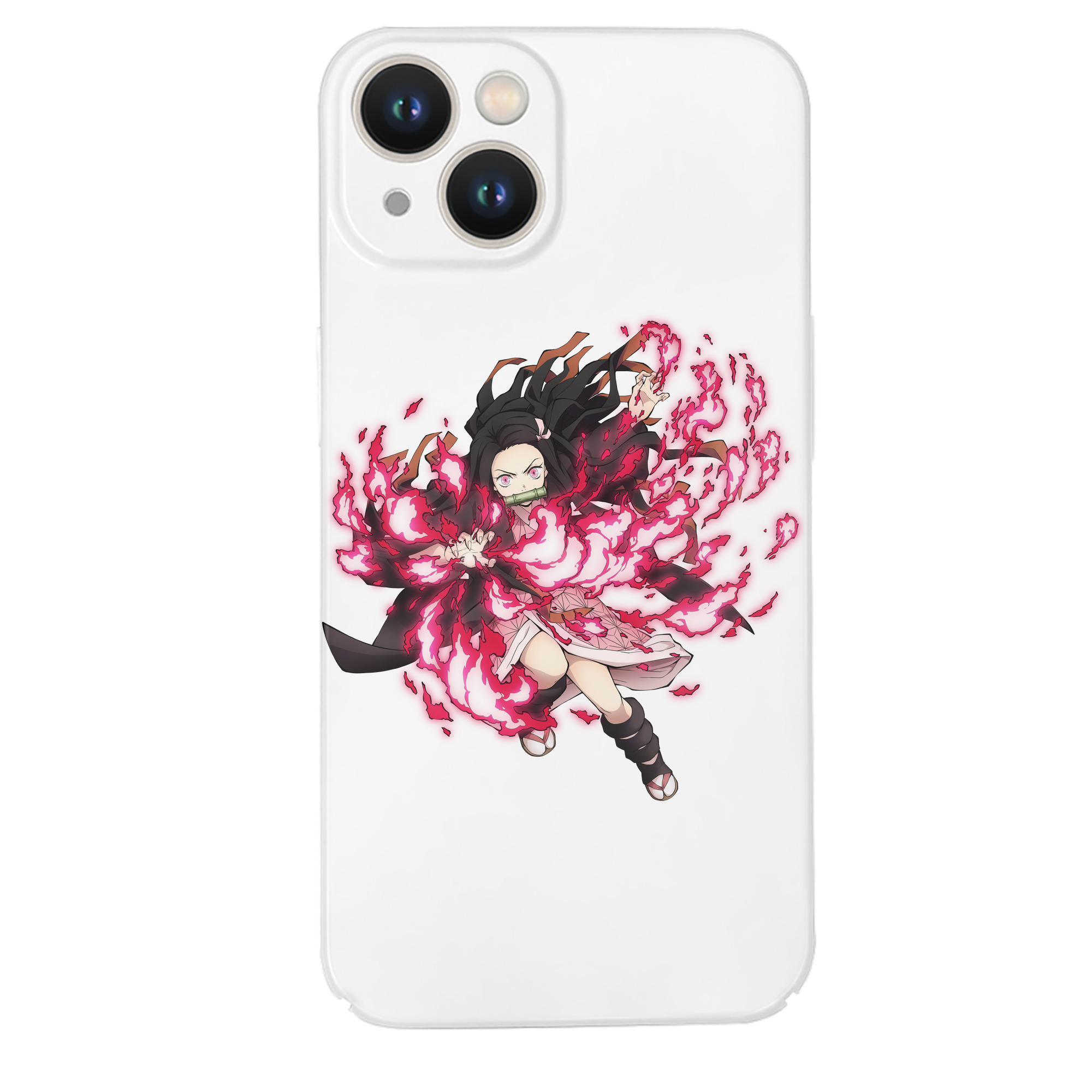 （画像用） 鬼滅の刃（きめつのやいば）竈門 禰󠄀豆子／かまど ねずこ Kamado Nezuko 【iPhone 14シリーズ対応】ハードケース